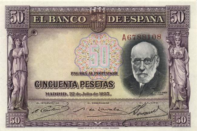 50 Pesetas 22.7.1935